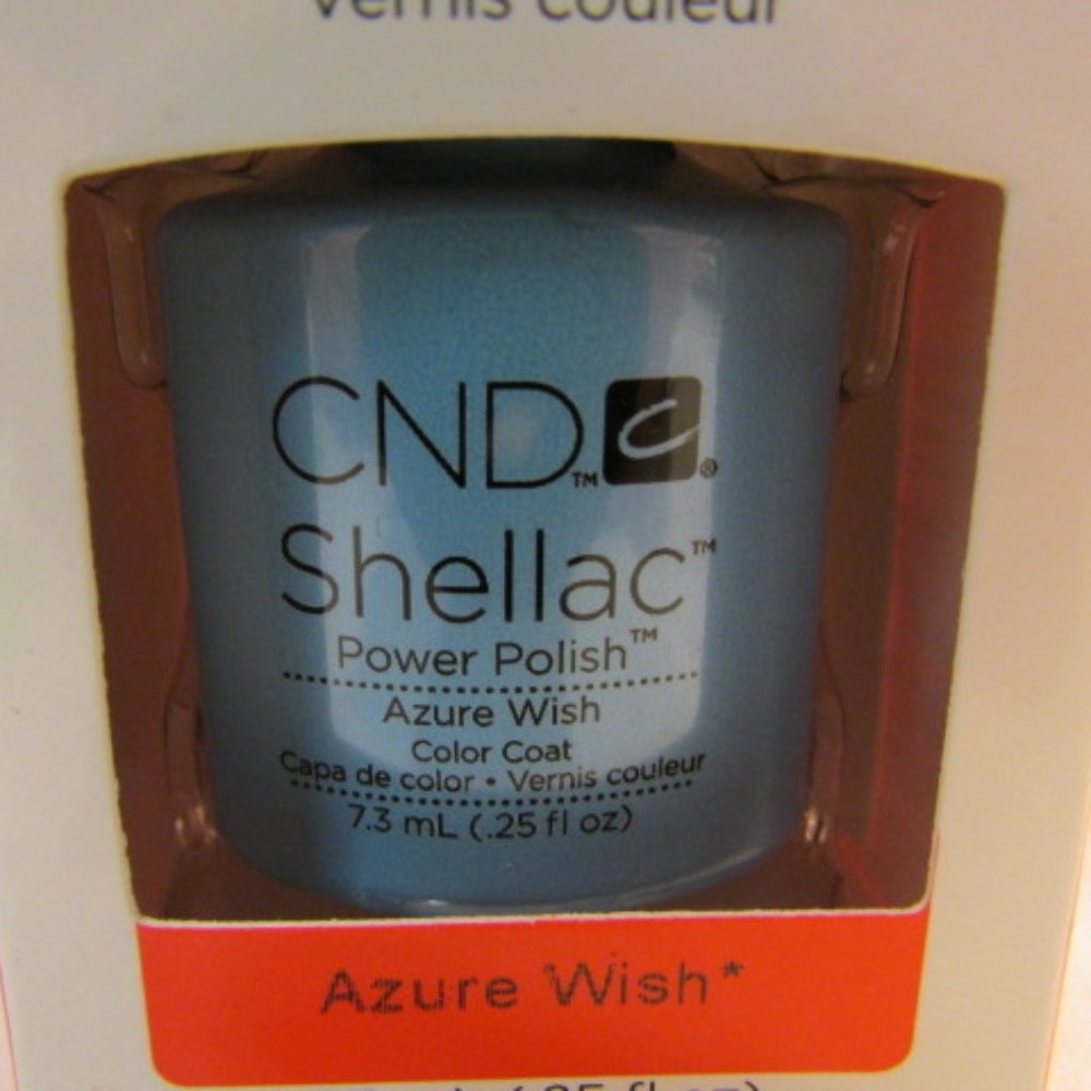 CND Shellac Brand Color Coat “Azure Wish” .25 oz